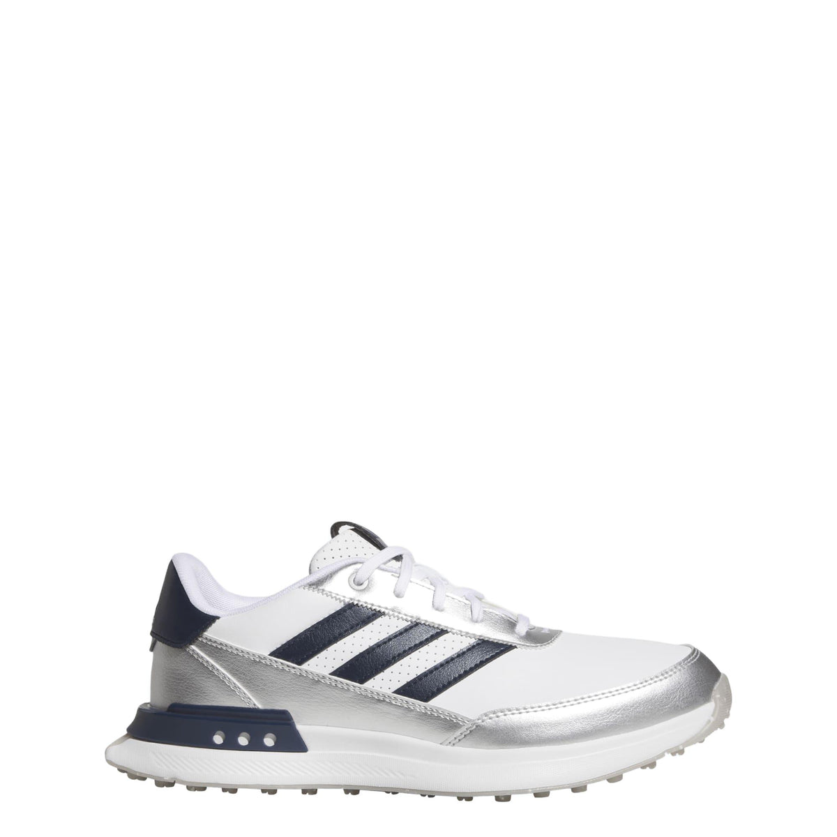 Adidas S2G 25 Leather Spikeless Golf Shoes - Cloud White / Night Indigo / Grey Two