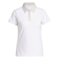 Adidas Ultimate365+ Butterspun Grid Polo Shirt - Wonder Alumina