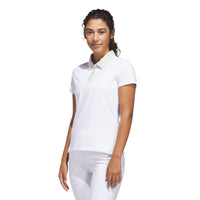 Adidas Ultimate365+ Butterspun Grid Polo Shirt - Wonder Alumina