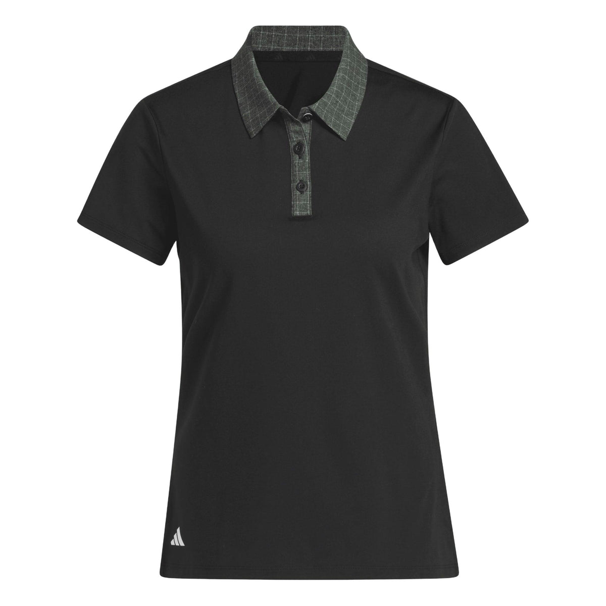 Adidas Ultimate365+ Butterspun Grid Polo Shirt - Black