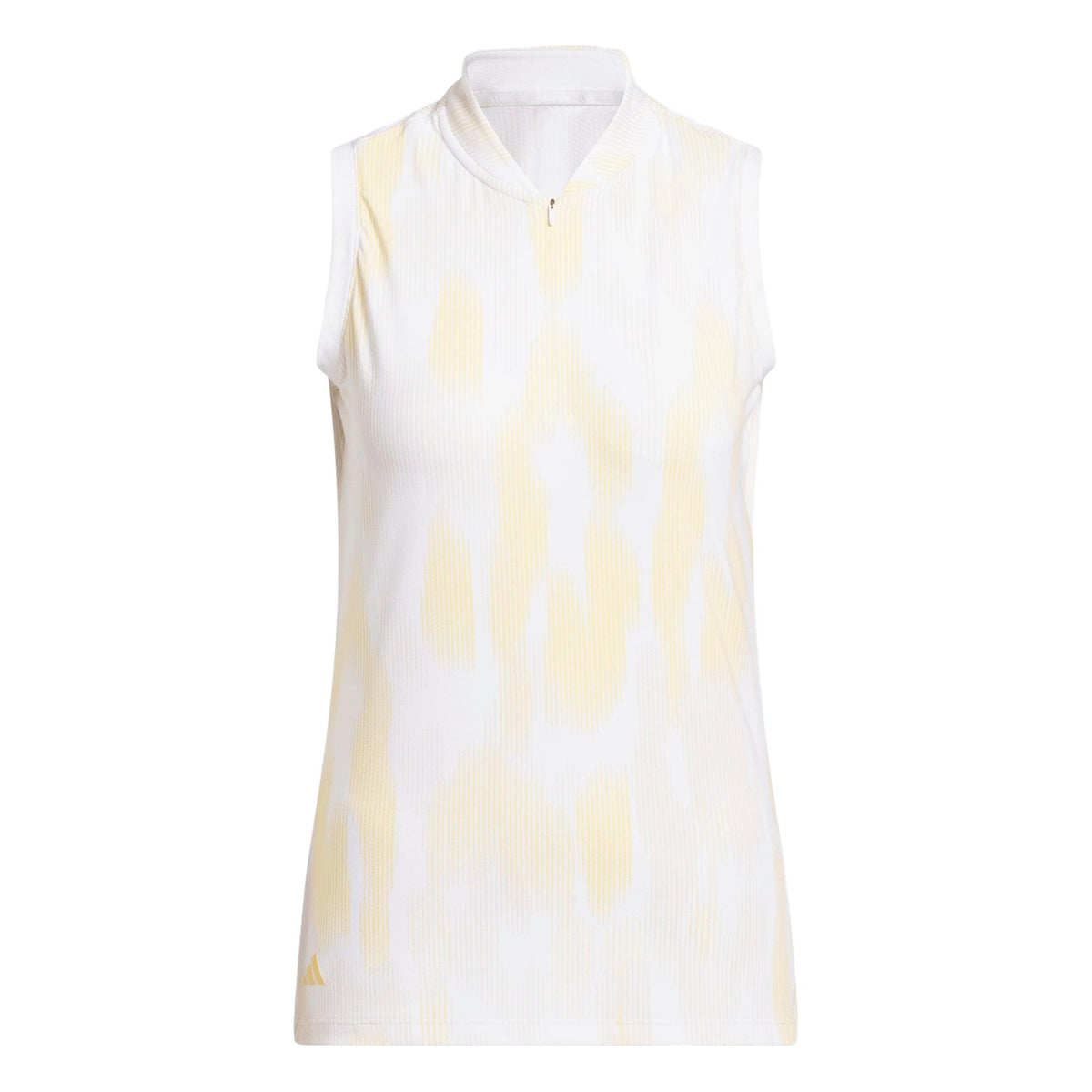 Adidas Ultimate365 Tour Printed Sleeveless Polo Shirt - Semi Ice Tangerine