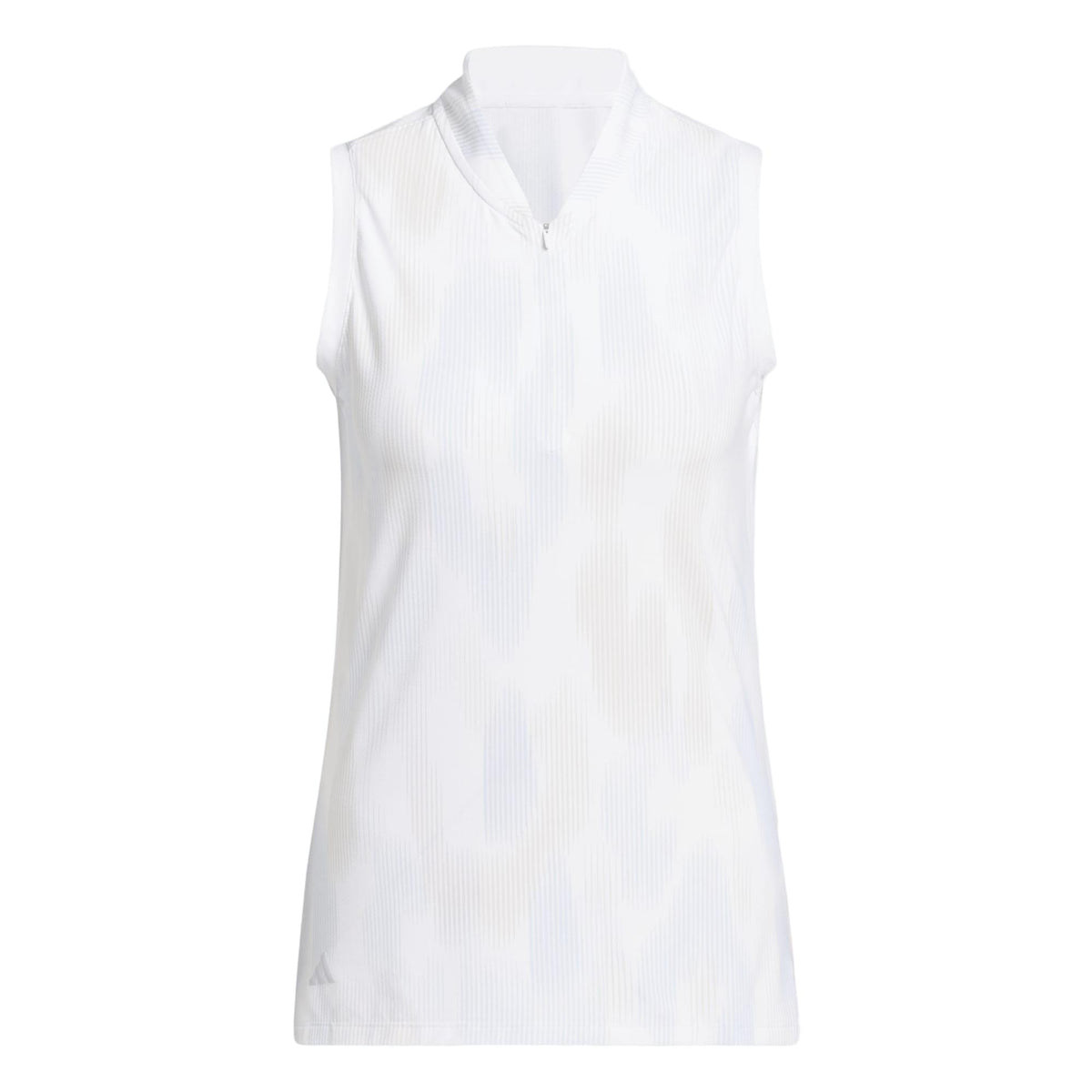 Adidas Ultimate365 Tour Printed Sleeveless Polo Shirt - Crystal Sky