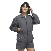 Adidas Ultimate365+ Peplum Grid Jacket - Black