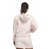 Adidas Ultimate365 Seersucker Quarter-Zip Jacket - Blush Pink