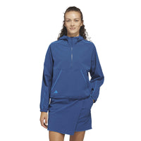Adidas Ultimate365 Seersucker Quarter-Zip Jacket - Dusky Petrol