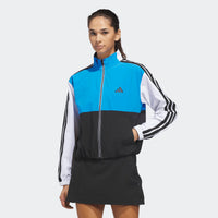 Adidas Beyond The Course Colorblock Twistweave Full-Zip Jacket - Lucid Ray Blue