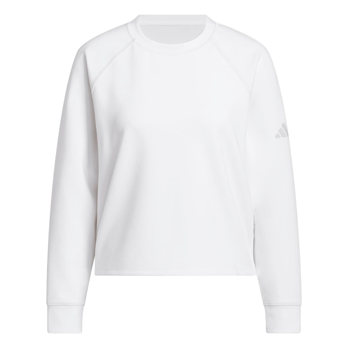 Adidas Beyond The Course Side-Snap Twistweave Sweatshirt - White