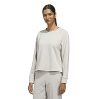 Adidas Beyond The Course Side-Snap Twistweave Sweatshirt - Wonder Alumina