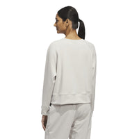 Adidas Beyond The Course Side-Snap Twistweave Sweatshirt - Wonder Alumina
