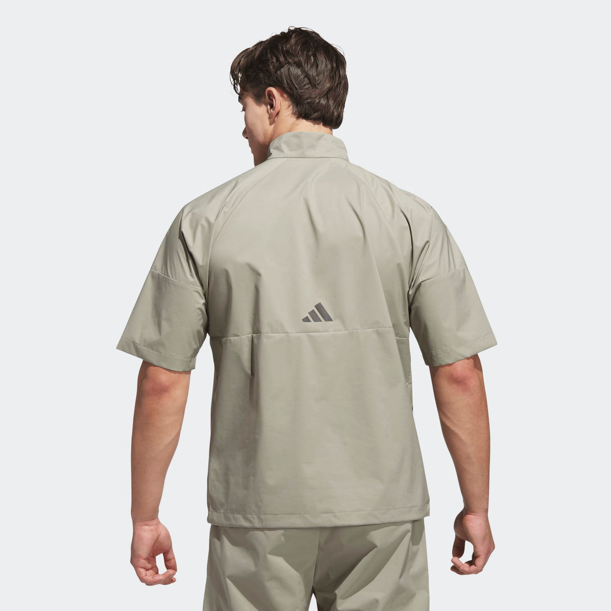 Adidas Core Provisional Short-Sleeve 1/2-Zip Jacket - Silver Pebble