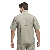 Adidas Core Provisional Short-Sleeve 1/2-Zip Jacket - Silver Pebble