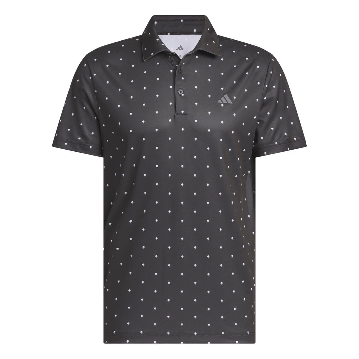Adidas Performance Printed Polo Shirt - Black