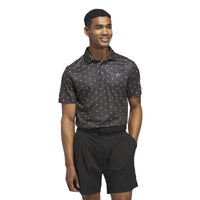 Adidas Performance Printed Polo Shirt - Black