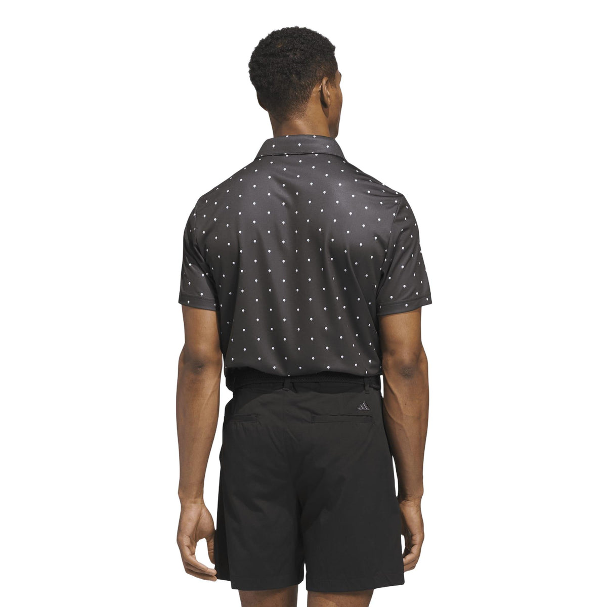 Adidas Performance Printed Polo Shirt - Black