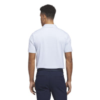 Adidas Performance Textured Polo Shirt - White / Crystal Sky