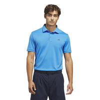 Adidas Performance Solid Polo Shirt - Lucid Ray Blue