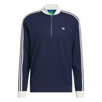 Adidas Originals 3-Stripe Half-Zip Sweatshirt - Night Indigo / Chalk White