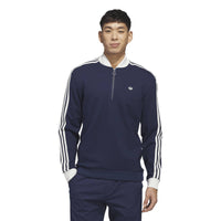 Adidas Originals 3-Stripe Half-Zip Sweatshirt - Night Indigo / Chalk White