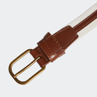Adidas Originals Golf Leather Belt - Chalk White