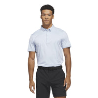 Adidas Ultimate365 Dash Stripe Polo Shirt - Crystal Sky / White