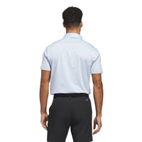 Adidas Ultimate365 Dash Stripe Polo Shirt - Crystal Sky / White