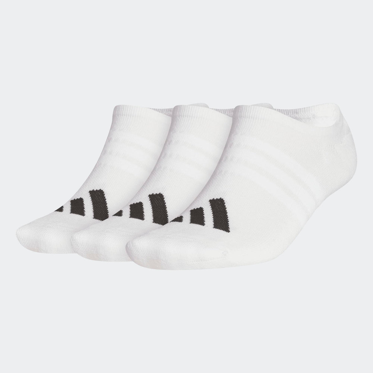 Adidas Performance 3 Pack No Show Socks - White