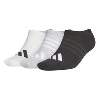 Adidas Performance 3 Pack No Show Socks - White / Light Grey Heather / Black