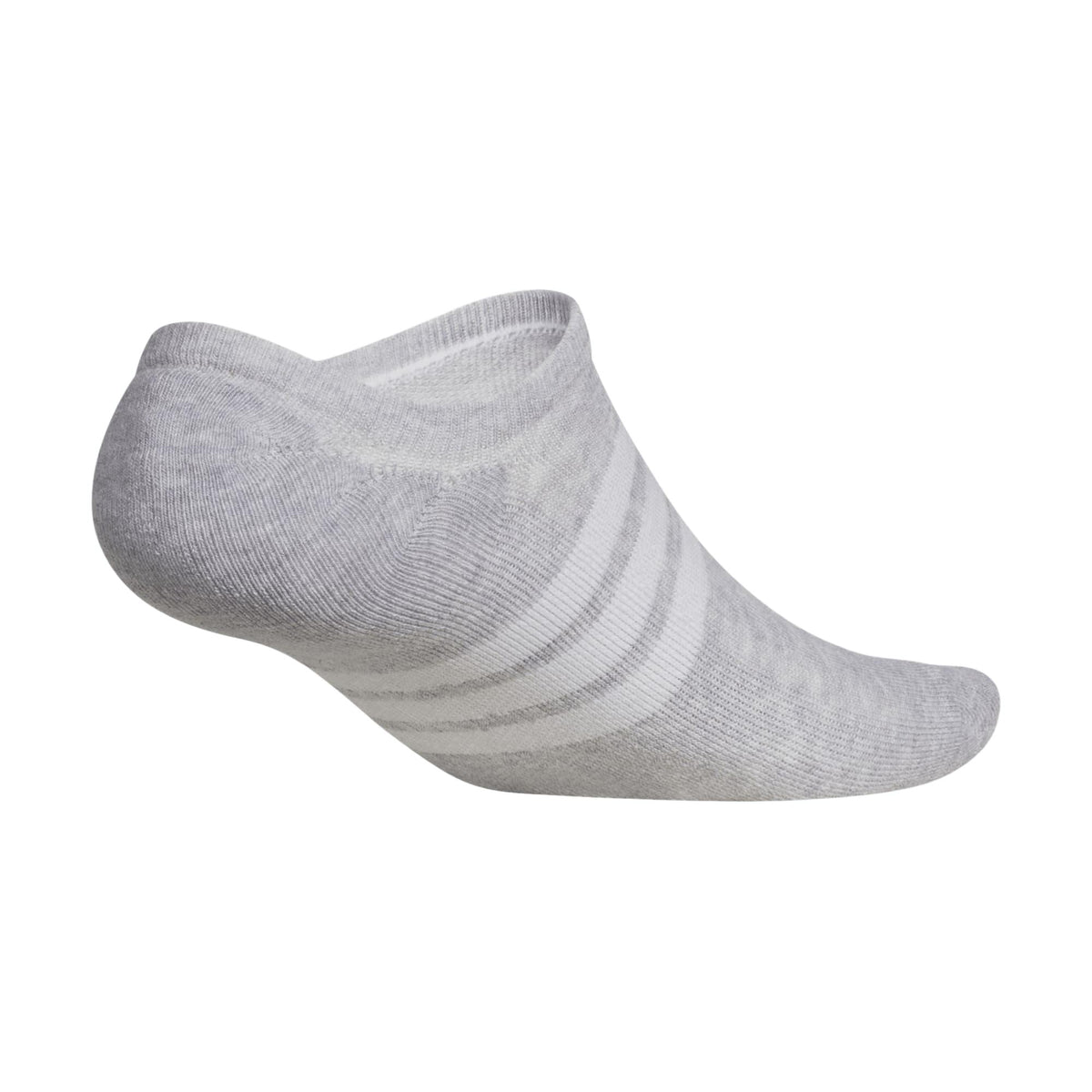 Adidas Performance No Show Socks - Light Grey Heather / White