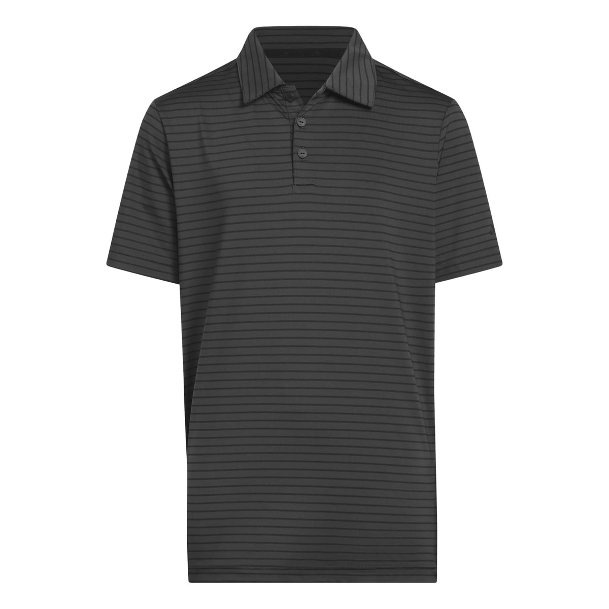 Adidas Boys Climacool Striped Polo Shirt - Black