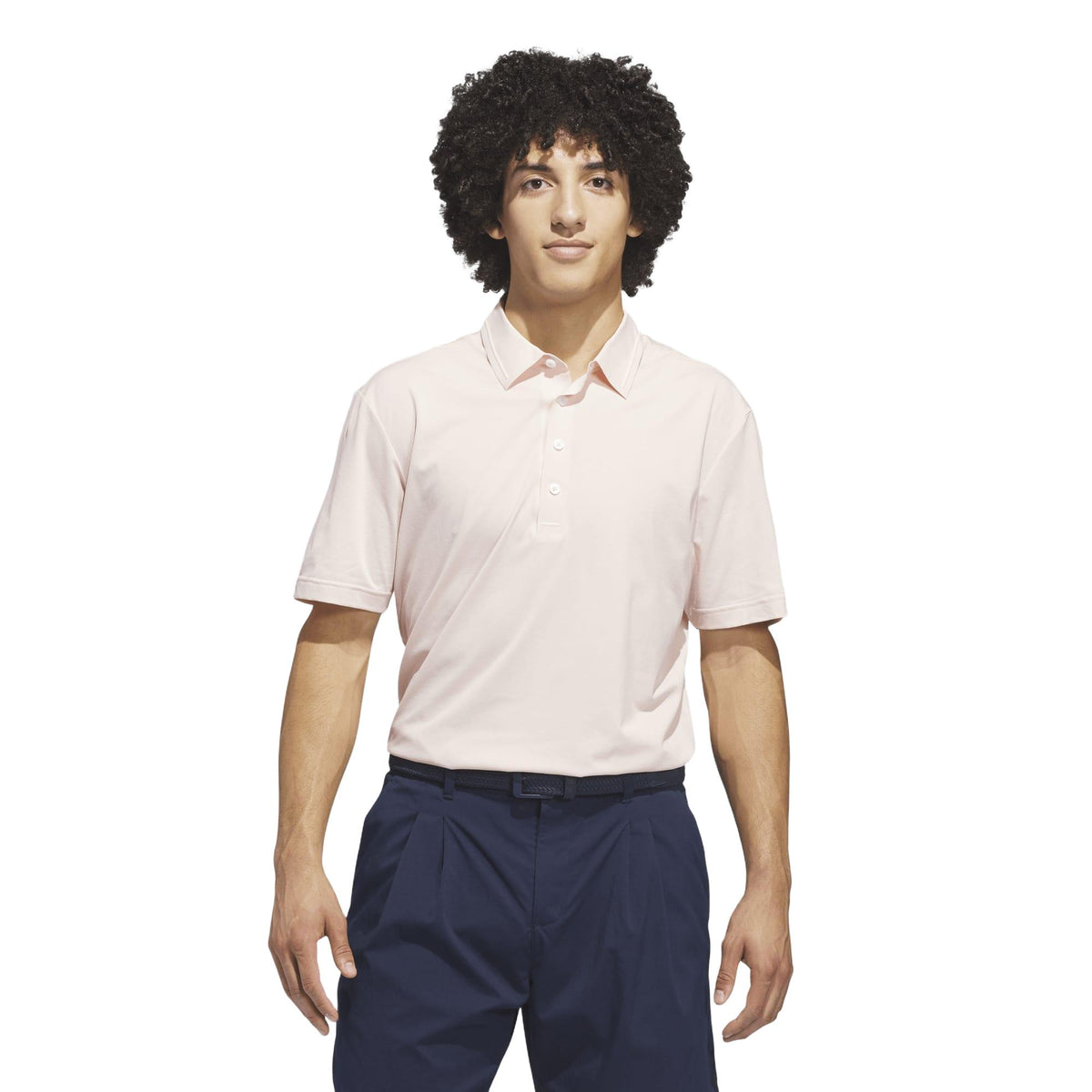 Adidas Ultimate365 Twistknit Tour Polo Shirt - Blush Pink