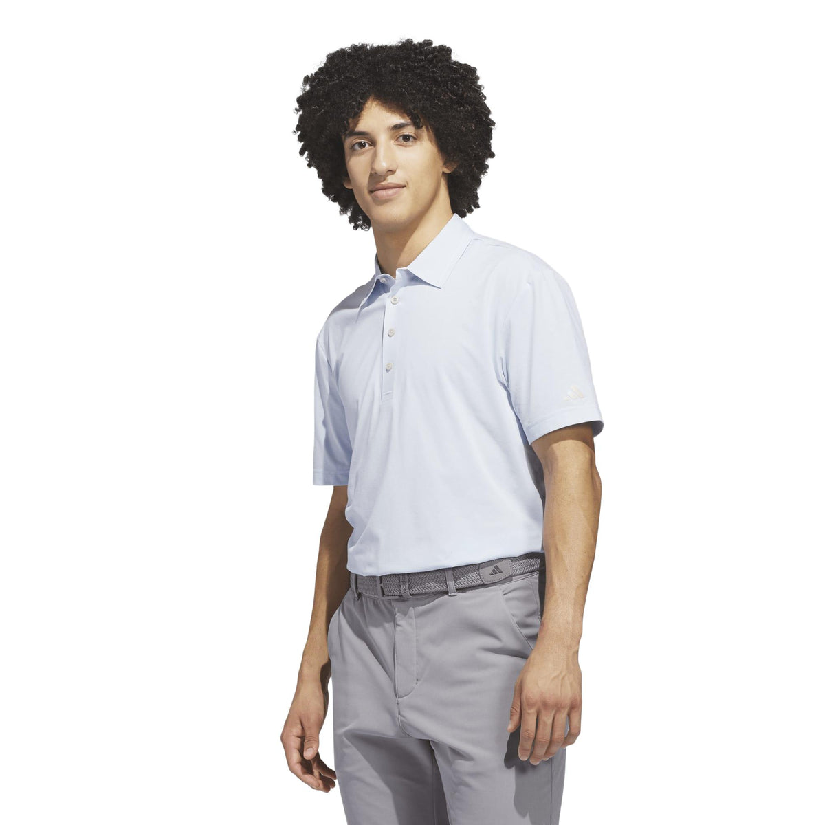Adidas Ultimate365 Twistknit Tour Polo Shirt - Crystal Sky