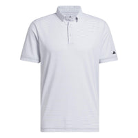 Adidas Ultimate365+ Pencil Stripe Climacool Polo Shirt - White / Collegiate Navy