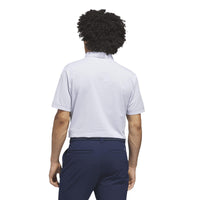 Adidas Ultimate365+ Pencil Stripe Climacool Polo Shirt - White / Collegiate Navy