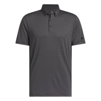 Adidas Ultimate365+ Pencil Stripe Climacool Polo Shirt - Carbon / Black