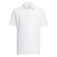 Adidas Ultimate365 Essence Print Climacool Polo Shirt - White