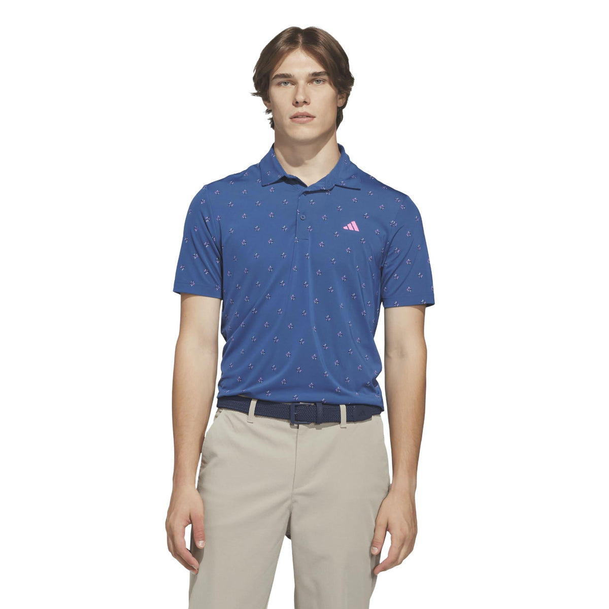 Adidas Ultimate365 Essence Print Climacool Polo Shirt - Dusky Petrol