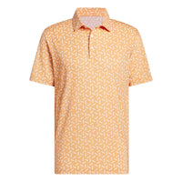 Adidas Ultimate365 Mesh Print Climacool Polo Shirt - Dusky Orange