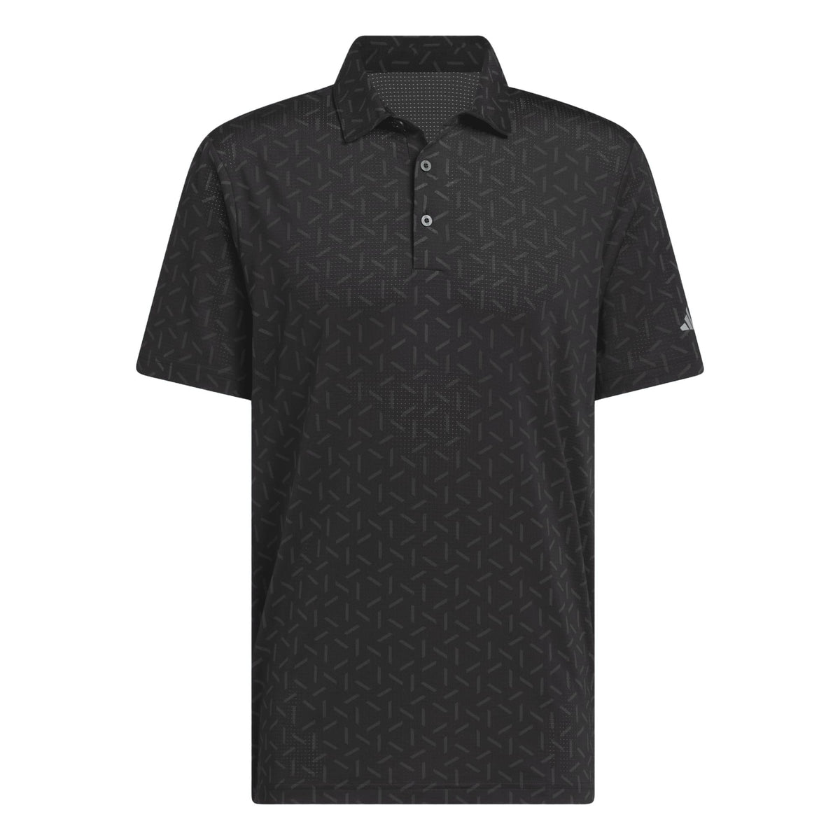 Adidas Ultimate365 Mesh Print Climacool Polo Shirt - Black