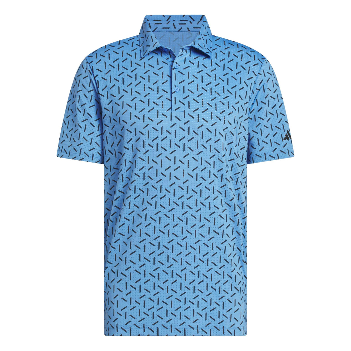 Adidas Ultimate365 Mesh Print Climacool Polo Shirt - Lucid Ray Blue