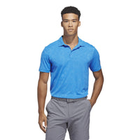 Adidas Ultimate365 Jacquard Polo Shirt - Lucid Ray Blue