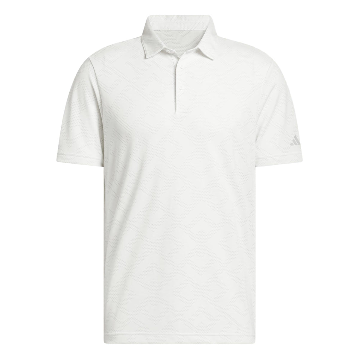 Adidas Ultimate365 Jacquard Polo Shirt - White / Grey Two