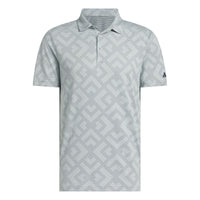Adidas Ultimate365 Jacquard Polo Shirt - Wonder Sage / Collegiate Navy