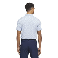 Adidas Ultimate365 Jacquard Polo Shirt - Crystal Sky / Lucid Ray Blue