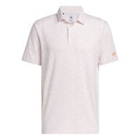 Adidas Ultimate365 Mesh Tango Print Climacool Polo Shirt - White / Dusky Orange