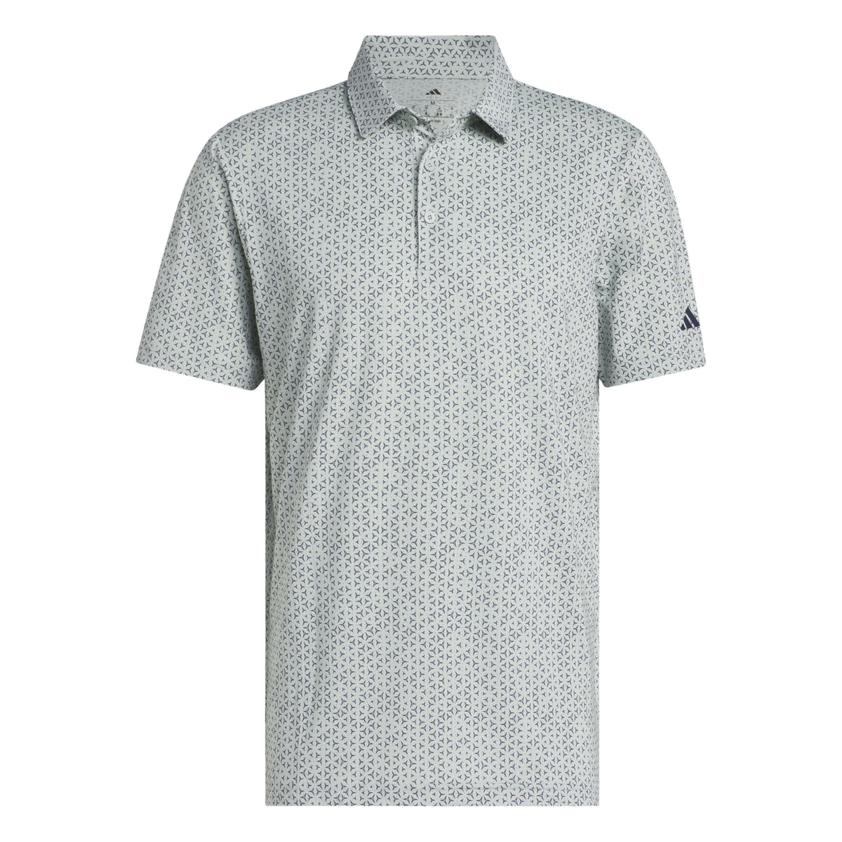 Adidas Ultimate365 Mesh Tango Print Climacool Polo Shirt - Wonder Sage / Collegiate Navy