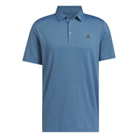 Adidas Performance Textured Polo Shirt - Lucid Ray Blue / Black