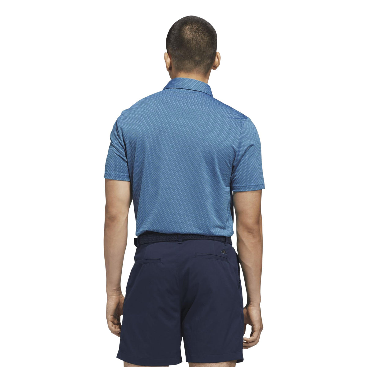 Adidas Performance Textured Polo Shirt - Lucid Ray Blue / Black
