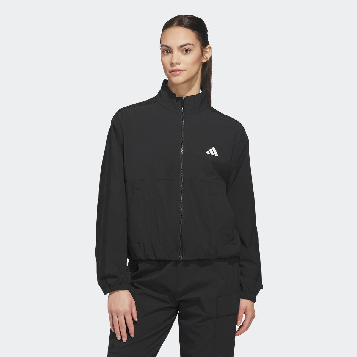 Adidas Beyond The Course Colorblock Twistweave Full-Zip Jacket - Black