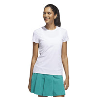 Adidas Ultimate365 Tour Engineered Short Sleeve Slim Top - White