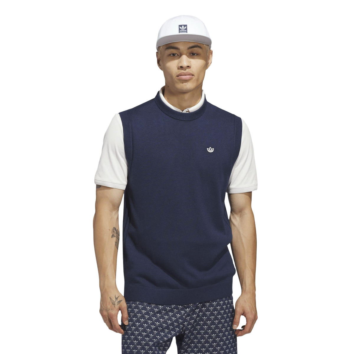 Adidas Originals Cashmere Blend Vest - Night Indigo